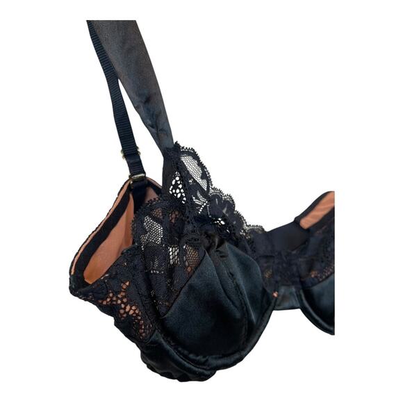 We are HAH Free People NWT After Hours Bra Noir Black 30-38 C Coquette Sexy - Picture 5 of 9